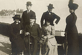 Les Rohan-Chabot et Aubry-Vitet à Stresa sur les bords du lac Majeur, avril 1913