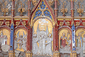 Châsse de Saint-Lié datant du 16e siècle, église Saint-Denis-Saint-Lié de Savins