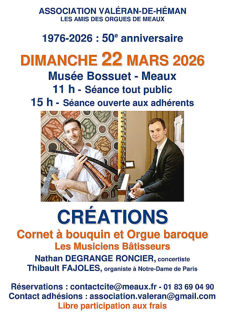 Concert : duo cornet à bouquin et orgue baroque